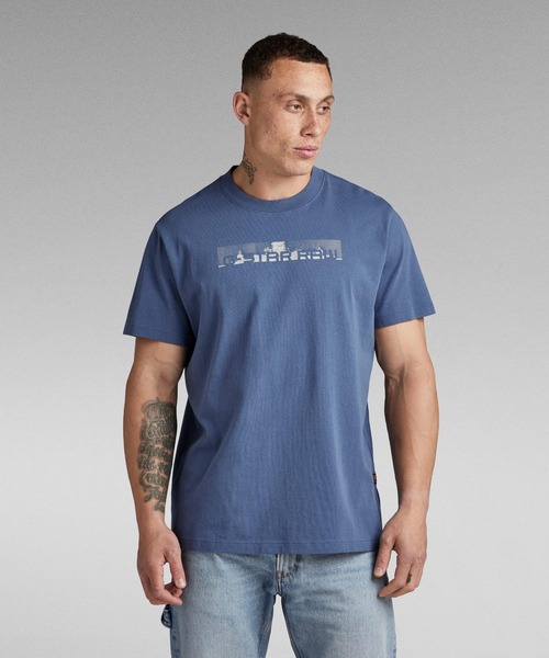 G-STAR RAW tシャツ FLIGHT DECK BACK GRAPHIC LOOSE T-SHIRT