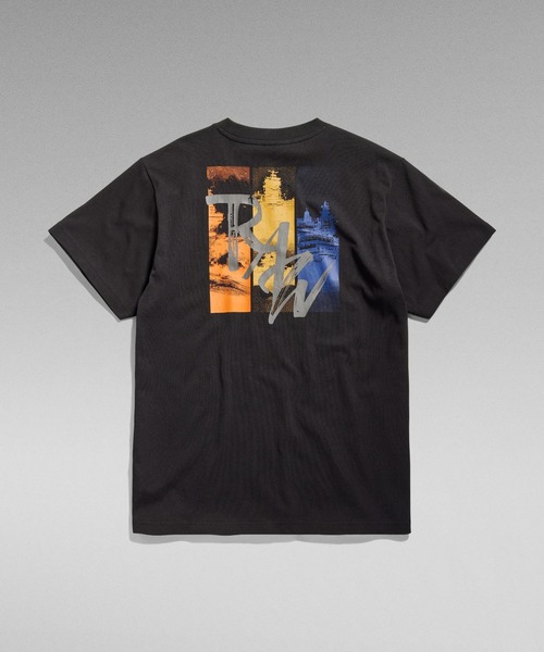 G-STAR RAW tシャツ FLIGHT DECK BACK GRAPHIC LOOSE T-SHIRT