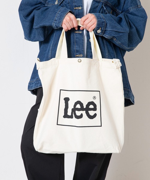 Lee（リー） トートバッグ 「B4サイズ・大容量」キャンバス 2WAY