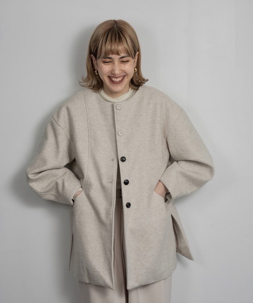 値下げ中】lawgy ラウジー コート アウター オートミール 