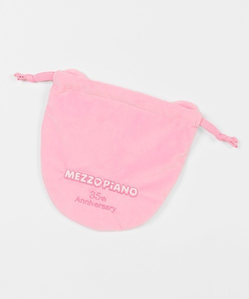 mezzo piano ポーチ ミミ・ポポ・エマ キャラクターフェイス巾着