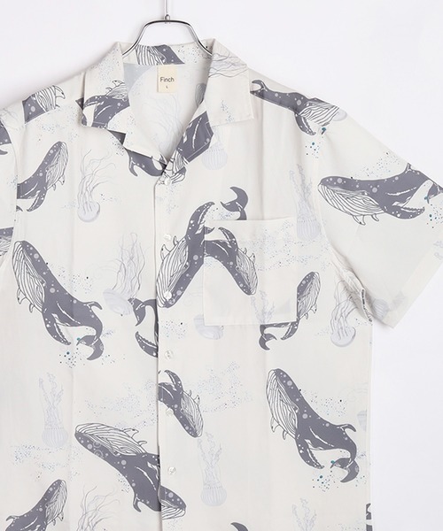supreme ペンギン半袖シャツ L 柄 アロハ WESTSEA（ウエストシー） アロハシャツ シャツ 半袖 ストレッチ