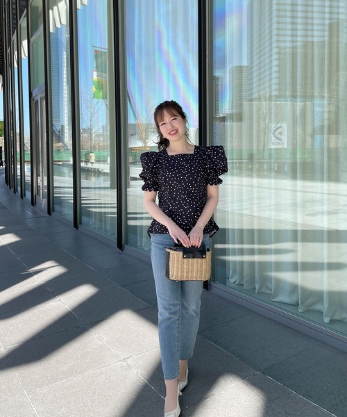 ブラウス シャツ 「ZOZO限定商品」Kazuha＆Yurinaコラボ！ボリュームスリーブシェイプラインブラウス レディース Fit more ブラウス シャツ 「ZOZO限定商品」Kazuha＆Yurina
