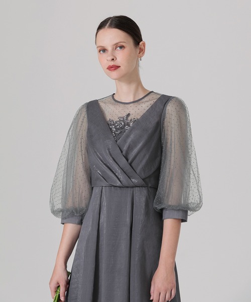Leja」 半袖ワンピース MEDIUM グレー レディース : 82322732 