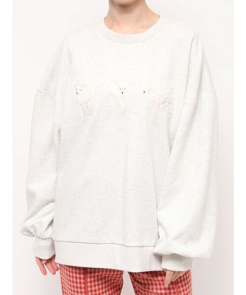 merry jenny スウェット モコモコひつじスウェット レディース