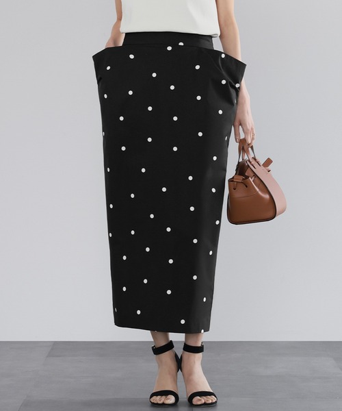 ELFRANK ロング スカート ドットコクーンスカート : ZOZOTOWN Yahoo!店