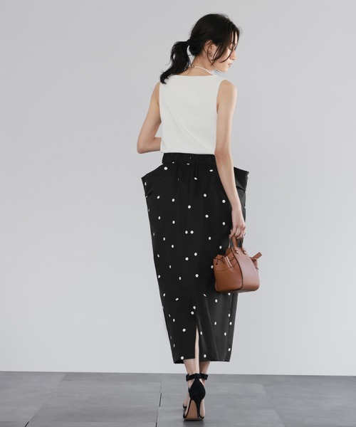 ELFRANK ロング スカート ドットコクーンスカート : ZOZOTOWN Yahoo!店