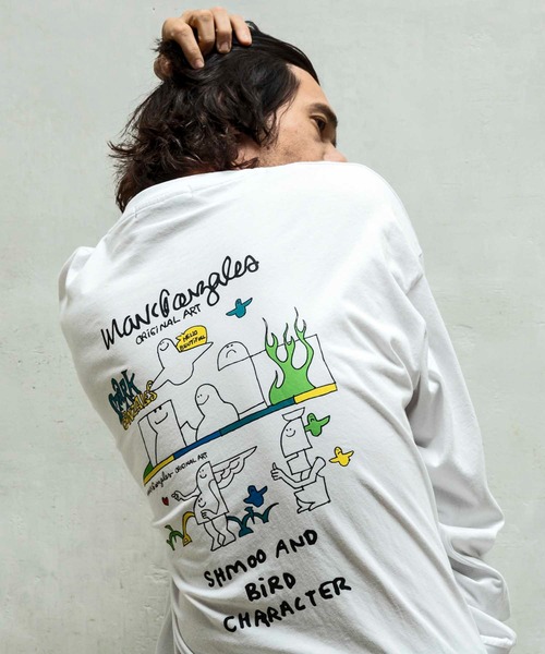 アートプリント 長袖シャツ MARK GONZALES ARTWORK COLLECTION / マーク ゴンザレス】ワン