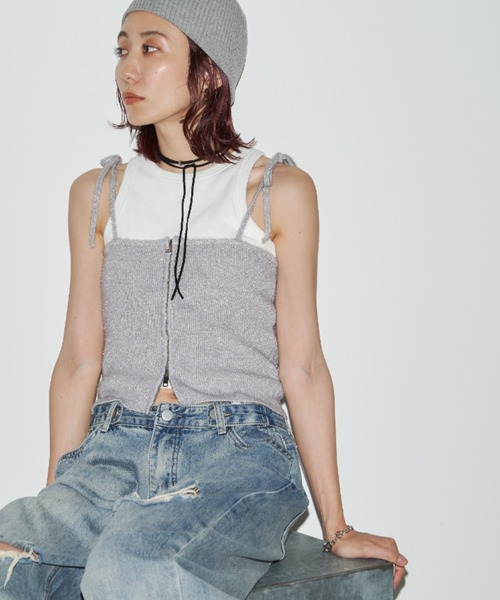 sheller シェリエ フロントZIPビスチェ　新品 sheller シェリエ フロントZIPビスチェ