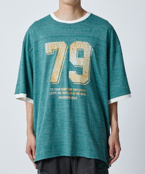 新品未使用 FACCIES/TOP MELANGE NUMBERRING TEE tシャツ 「FACCIES/ファッチーズ」TOP MELANGE NUMBERRING TEE メンズ
