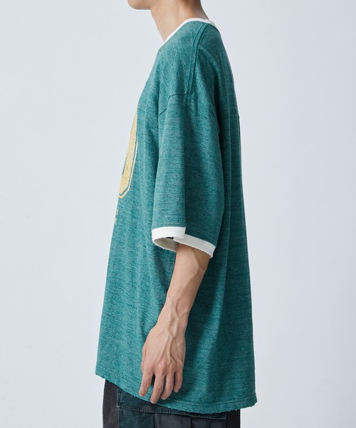 tシャツ 「FACCIES/ファッチーズ」TOP MELANGE NUMBERRING TEE メンズ