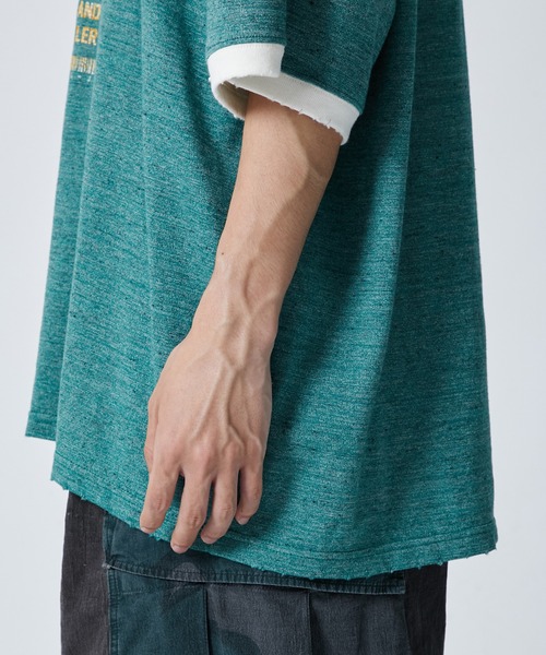 tシャツ 「FACCIES/ファッチーズ」TOP MELANGE NUMBERRING TEE メンズ