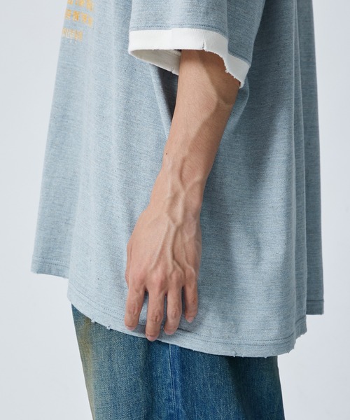 tシャツ 「FACCIES/ファッチーズ」TOP MELANGE NUMBERRING TEE メンズ