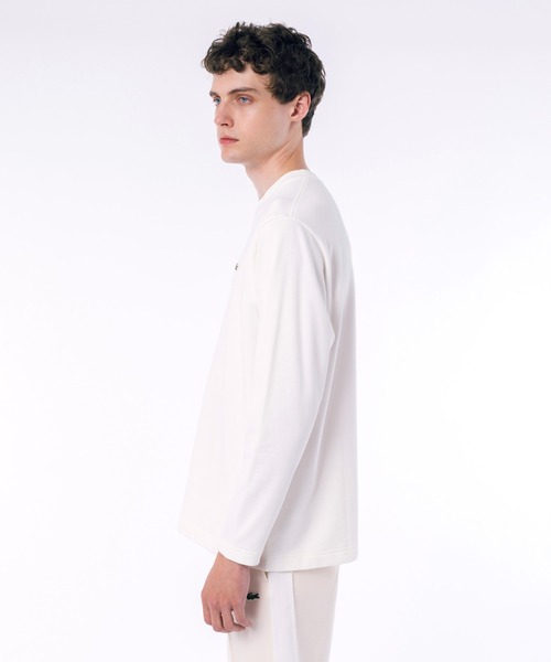 LACOSTE tシャツ オーバーサイズ スウェットライク 裏パイルワン