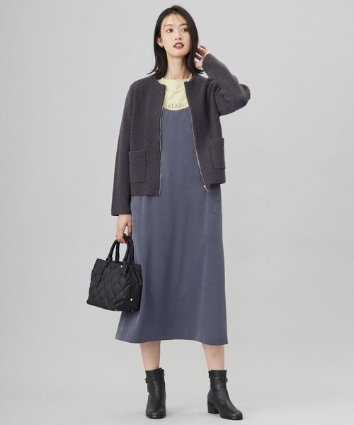 カーディガン 「洗える」BOUCLE ニット アウター レディース カーディガン 「洗える」BOUCLE ニット アウター レディース