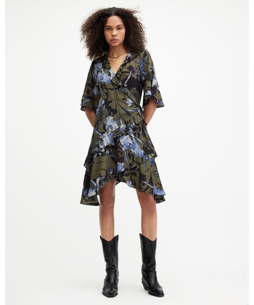 ALLSAINTS（オールセインツ） ワンピース 夏 半袖 MEAGAN BATU WRAP 
