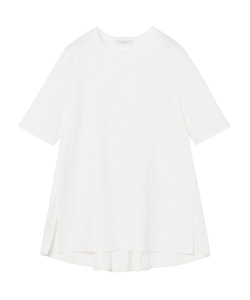 tシャツ コットンスムース後ろフレアプルオーバー レディース ANAYI tシャツ コットンスムース後ろフレアプルオーバー