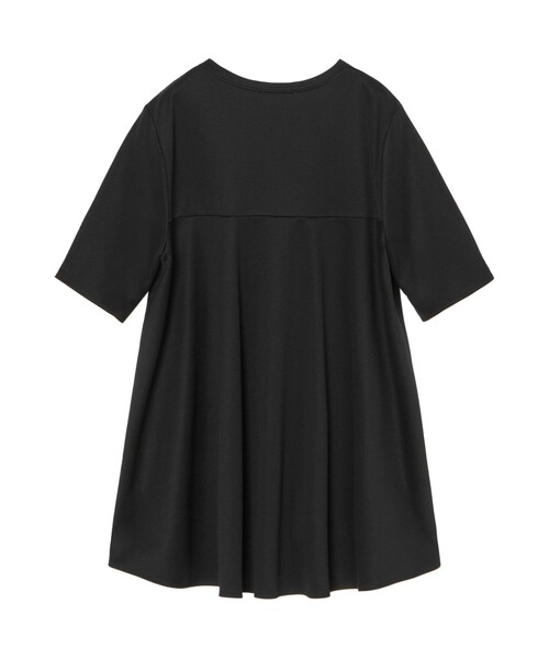 tシャツ コットンスムース後ろフレアプルオーバー レディース ANAYI tシャツ コットンスムース後ろフレアプルオーバー