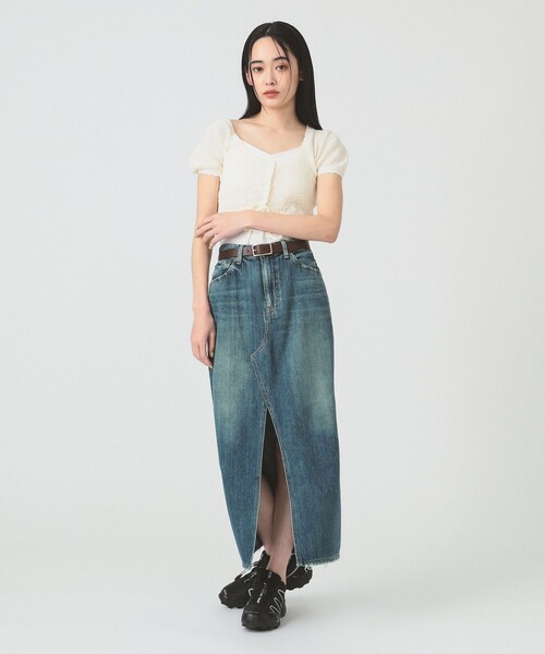 Red Card レッドカード Cameron デニムロングスリットスカート　0 Ray BEAMS デニムスカート 「別注」RED CARD TOKYO / Cameron