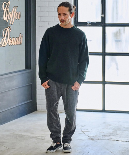 CAMBIO（カンビオ） セーター ニット mn3018- アクリル起毛CNセーター