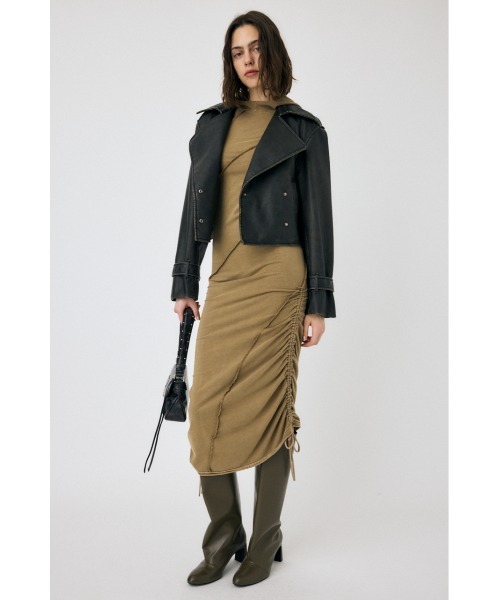 ジャケット・アウター MOUSSY LEATHER JACKET MOUSSY（マウジー）の「F/LEATHER A-2 FLIGHT ジャケット