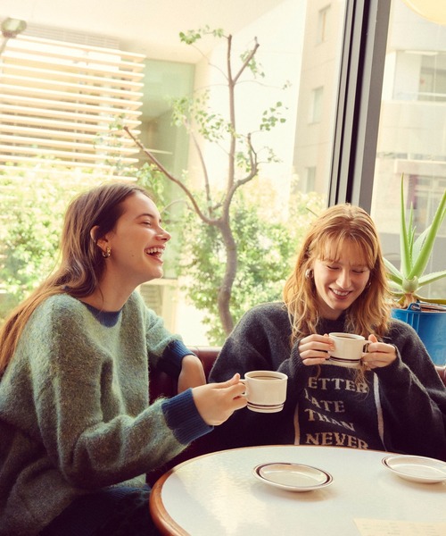 BAYFLOW（ベイフロー） ニット セーター ミックスヤーンバイカラー