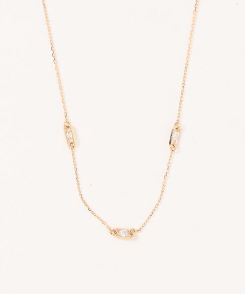 con affetto ネックレス K18ダイヤデザインネックレス レディース