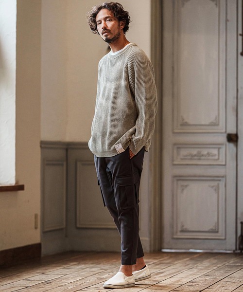 ニット・セーター No.0579 waffle combi KNIT No.0579 waffle combi KNIT