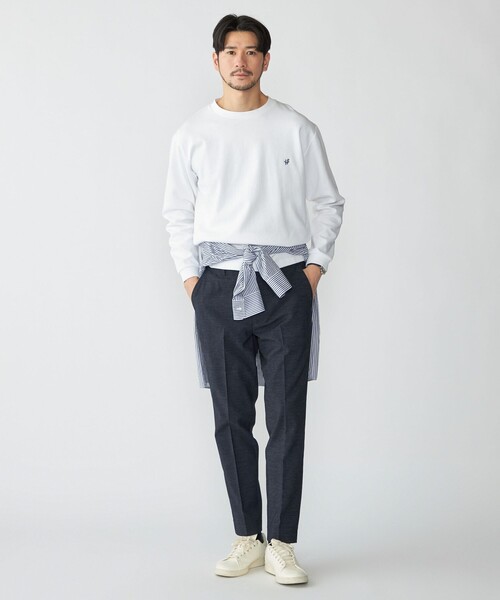 SHIPS スラックス 「WEB限定」SHIPS: WONDER デニムライク 裏