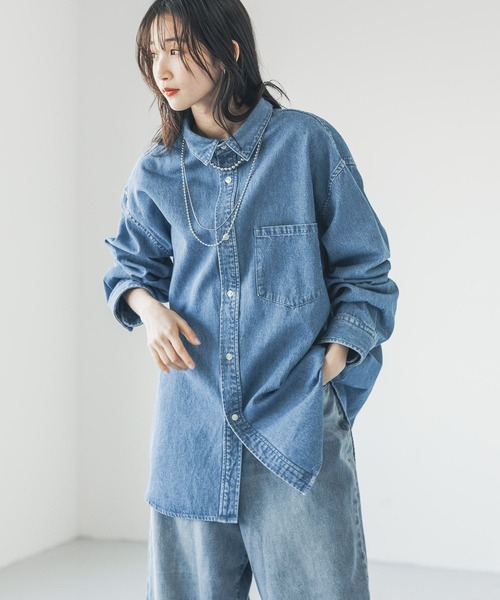 LOWRYS FARM（ローリーズファーム） シャツ デニムカコウシャツ 289059 