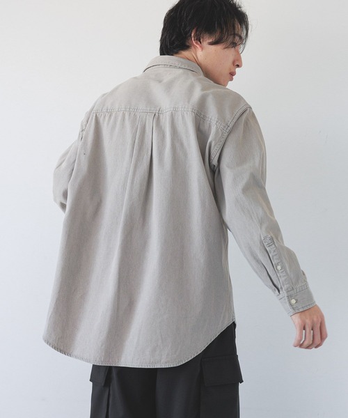 LOWRYS FARM シャツ デニムカコウシャツ 289059 メンズ