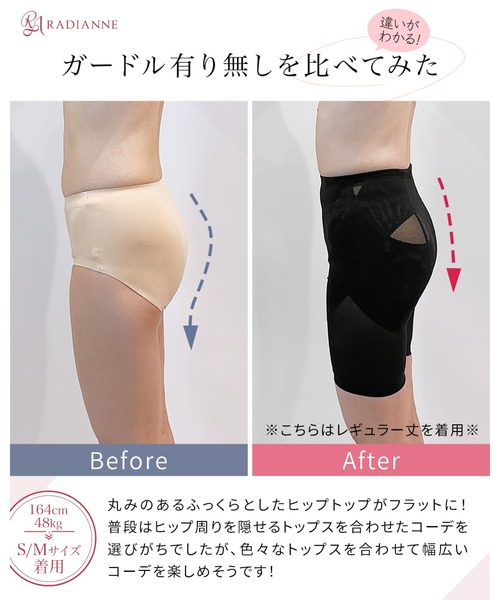 RADIANNE（ラディアンヌ） ショーツ 「薄いお尻！腰からストン」リング