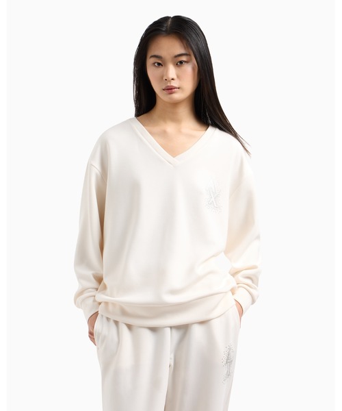 トレーナー スウェット 「A|X アルマーニ エクスチェンジ」GIORGIOロゴ スウェットプルオーバー（EC限定カラー含） レディース ARMANI EXCHANGE トレーナー スウェット 「A|X アルマーニ