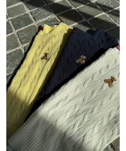 POLO BCS ニット セーター 「POLO BCSコラボ」ベアケーブル