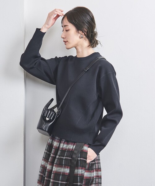 UNITED ARROWS ニット スウェットライク クルーネック ニット