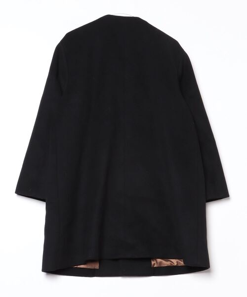 ジャーナルスタンダードレリューム★ウールソフトメルトン ノーカラーコート　黒　L JOURNAL STANDARD relume（ジャーナルスタンダード レリューム）の「ビ