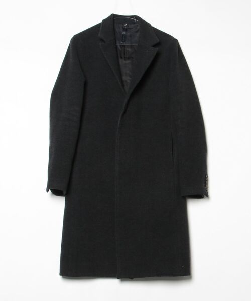 wjk チェスターコート SMALL ブラック メンズ : ZOZOTOWN Yahoo!店