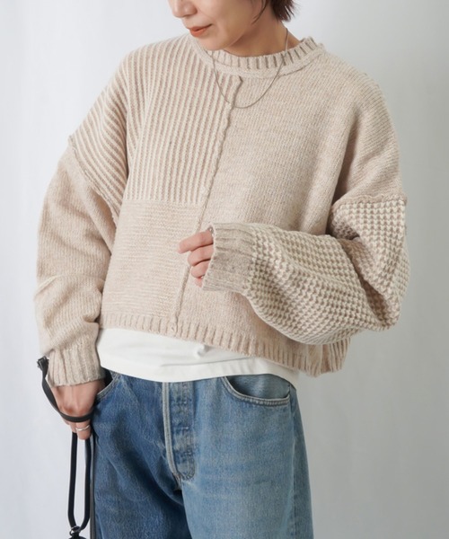 「LADY LUCK LUCA」 長袖ニット - グリーン レディース_画像2