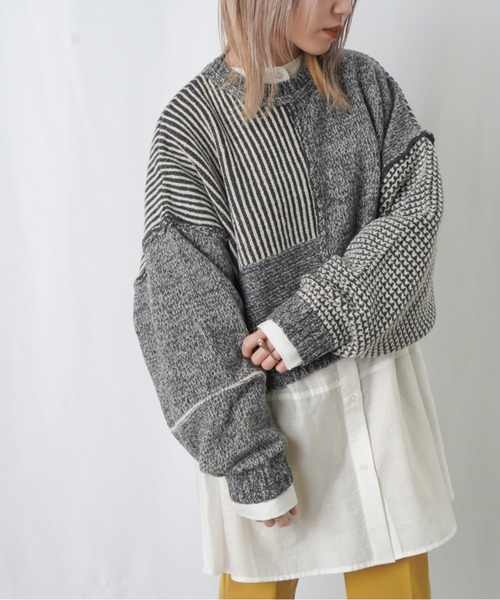 「LADY LUCK LUCA」 長袖ニット - グリーン レディース_画像5