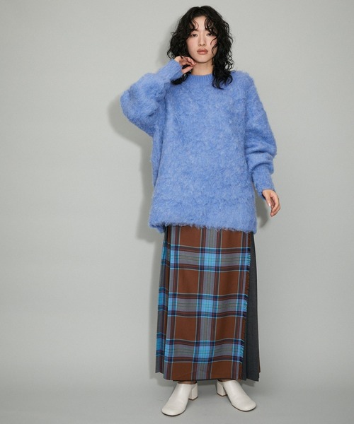 ADAM ET ROPE'（アダムエロペ） 長袖ニット FREE チャコールグレー