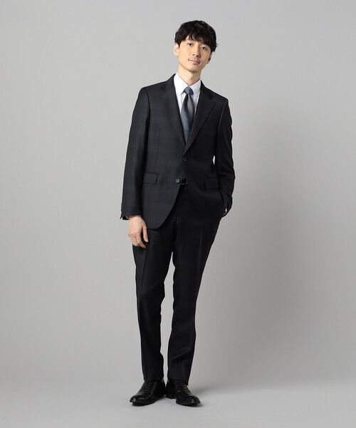 セレモニースーツ カジュアルスーツ 入学式 卒業式 「IL PRINCIPE」「セットアップ対応」尾州織り タータンチェック ジャケット メンズの画像