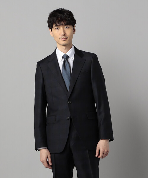 セレモニースーツ カジュアルスーツ 入学式 卒業式 「IL PRINCIPE」「セットアップ対応」尾州織り タータンチェック ジャケット メンズの画像
