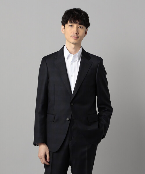 セレモニースーツ カジュアルスーツ 入学式 卒業式 「IL PRINCIPE」「セットアップ対応」尾州織り タータンチェック ジャケット メンズの画像
