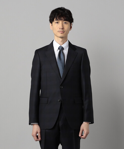 セレモニースーツ カジュアルスーツ 入学式 卒業式 「IL PRINCIPE」「セットアップ対応」尾州織り タータンチェック ジャケット メンズの画像