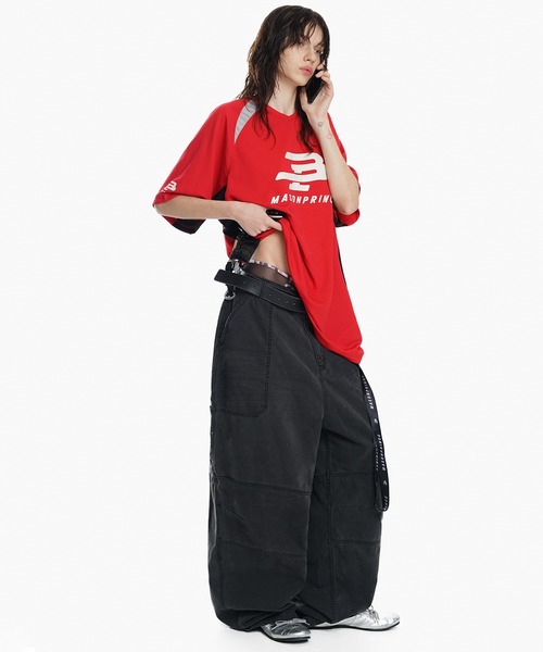 MASONPRINCE tシャツ オーバーサイズ Vネック ゲームシャツ T