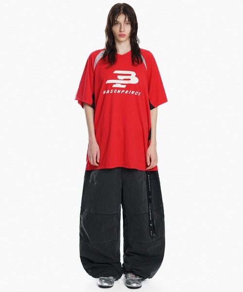 MASONPRINCE tシャツ オーバーサイズ Vネック ゲームシャツ T