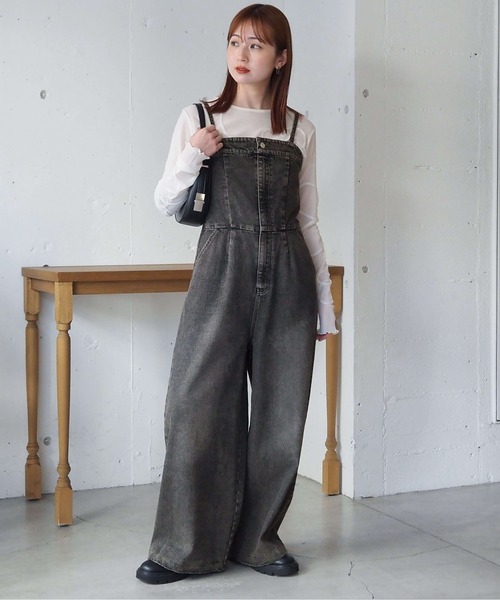サロペット・オーバーオール・オールインワン Eri andme サロペット オーバーオール 「8色/3サイズ展開」リネン混