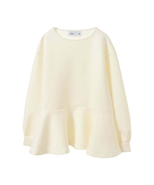 トレーナー スウェット PEPLUM PULLOVER SWEAT レディース