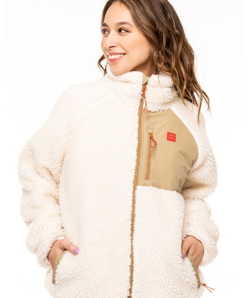 「BILLABONG」 ブルゾン MEDIUM オフホワイト レディース_画像3