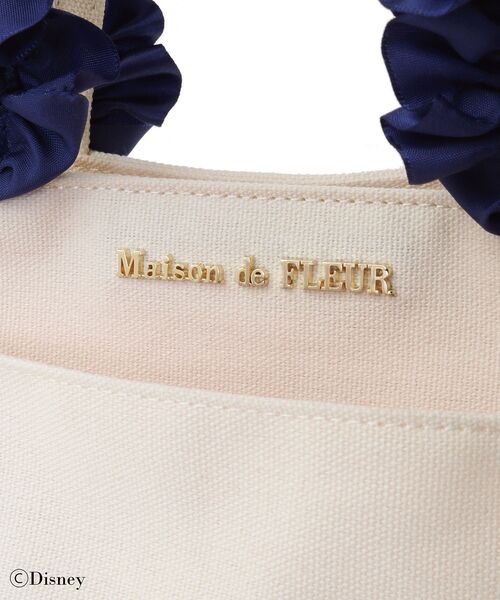 Maison de FLEUR Disney スクエアトート　ドナルド&デイジー Maison de FLEUR トートバッグ Donald/Daisy/スクエアトート